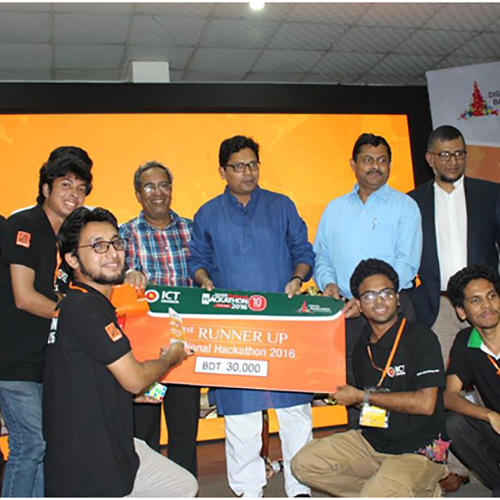DIIT achieved position of the 1st runner up at National Hackathon 2016