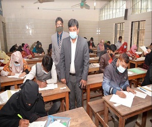 NU Pro-VC visited Exam Hall