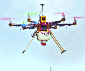Agro-based drone flies at KU